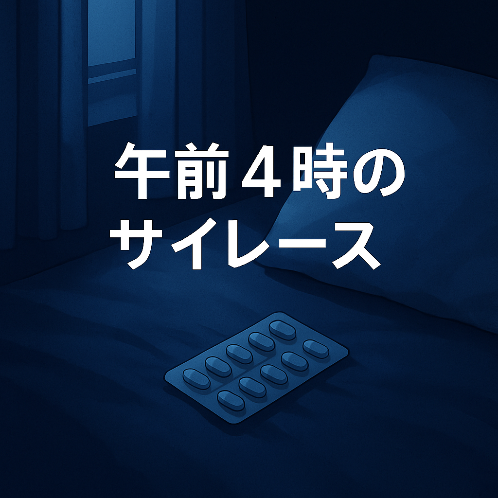 眠れない午4時💤 午前4時のサイレース|眠れない夜を過ごすあなたへ眠れない午4時